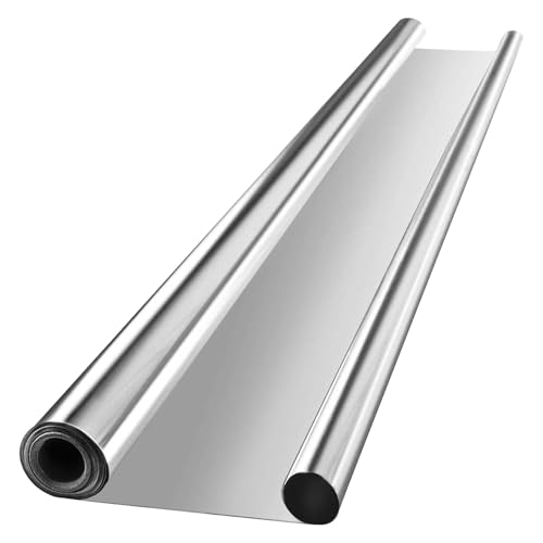 VIVOSUN Highly Reflective Mylar Film Roll 4FT x 25FT for Outdoor Grow Room | 95% Reflectivity, Aluminum Coated PET Mylar Film, Waterproof Tear Resistant Film for Outdoor Grow Room Indoor Decoration - size: 25FT