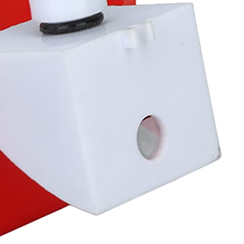 Automatic Poultry Fount, Large Drinking Bowl, Universal Red PP Poultry Waterer with Grooves for Water Conservation, Ideal for Chicken Duck Goose Quail Bird Cat Dog