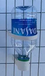 Universal Pop Bottle Waterer Water Bottle Fountain Poultry Chickens Quail Birds (1)