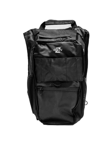 RAVERUNNER® Anti-Theft Hydration Backpack | Festival Approved Rave Backpack for Concert Goers, Leak-Free Festival Water Backpack for EDC, Rave Hydration Pack - color: Black