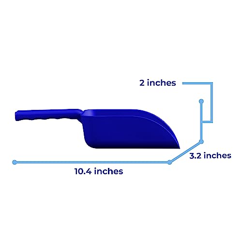 Vikan Remco 63003 Color-Coded Plastic Hand Scoop - BPA-Free Food-Safe Kitchen Utensils, Restaurant and Food Service Supplies, 16 oz, Blue - size: 16 oz