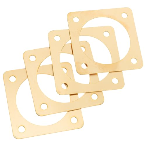 FOMIYES 4pcs Metal Birdhouse Hole Protectors with 1.5 Inch Inner Diameter for Sparrow House Entrance Predator Guard Outdoor Bird Nest Box Safety