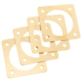 FOMIYES 4pcs Metal Birdhouse Hole Protectors with 1.5 Inch Inner Diameter for Sparrow House Entrance Predator Guard Outdoor Bird Nest Box Safety