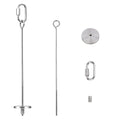 1pcs Hanging Bird Treat Skewer Parrot Fruit Feeder, 13 Inch Stainless Steel Bird Food Holder Parrot Fruit Food Skewer with Washer Nut Parakeet Treat Holder Feeder for Parrot Budgie Conure, LXLVOUEG - size: Screw-13inches-1P
