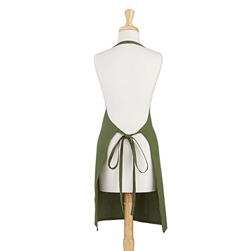 DII Everyday Basic Kitchen Collection - color: Sage, size: Regular Size Chef Apron
