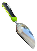 Garden Guru Super Strong Garden Scoop Trowel Shovel Transplanter - Stainless Steel - Rust Resistant - Ergonomic Grip - Perfect Hand Shovel for Gardening Transplanting and Digging - size: 1 Pack, style: Stainless Steel