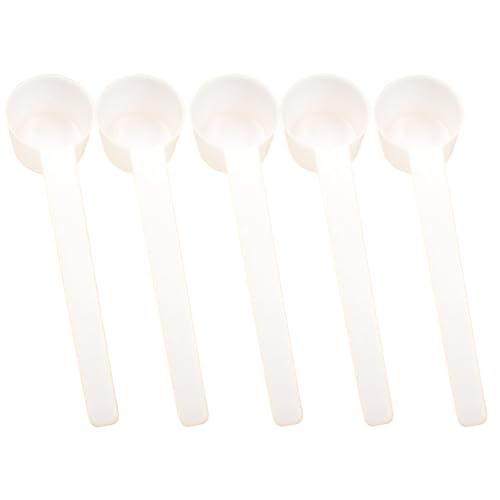 5 Pcs 5g Protein Powder Teaspoon Measuring Spoons Scoop Measurement Spoons Plastic Tablespoon For Dry Goods Spices