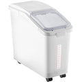 VEVOR Ingredient Storage Bin, 11.4 Gallon Capacity Shelf Ingredient Bin, 280 Cup Flour Bins on Wheels Commercial Prosave Shelf-storage Ingredient Bin with Lid and Scoop Rice Bin for Kitchen White - size: 11.4 Gallon