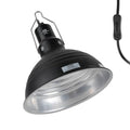 LUCKY HERP Reptile Light Fixture 8.1inch- Lightweight Aluminum Reflector Dome Reptile Light Fixture, Reptile Heat Lamp Fixture for UVB Light Bulb Basking Bulb Heat Bulb - size: 8.1 Inch
