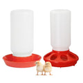 Chick Feeder and Waterer Set 0.3Gal Baby Chicken Feeder and Waterer Start Kit No Waste Automatic Chicken Feeding and Drinking Brooder Set for Baby Chicks, Duckling,Quail, Birds, Small Poultry