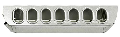Little Giant® Slide-Top Poultry Ground Feeders | Galvanized Feeding Trough Tray | Durable and Lightweight Chicken Feeder | Made in USA | 12 Inches - size: 12 Inch
