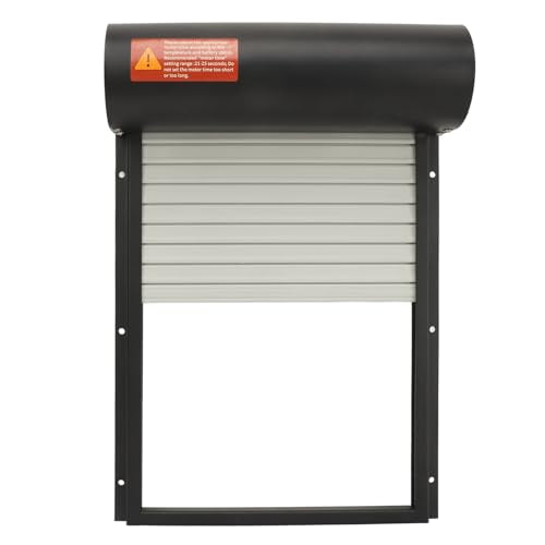 Automatic Chicken Coop Door Opener Battery Powered Timer LED Display with Programmable Controller for Chicken Duck Goose Poultry Coop (Black) - color: Black