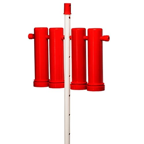 RentACoop Large Chicken Treat Dispenser 2025 Version - size: Large Red Tubes