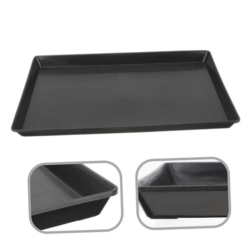 Totority Replacement Tray for Dog Crate Thickened Pet Tray for Small Dogs Bunnies and Birds Easy to Leakproof Design for Cage Maintenance Black