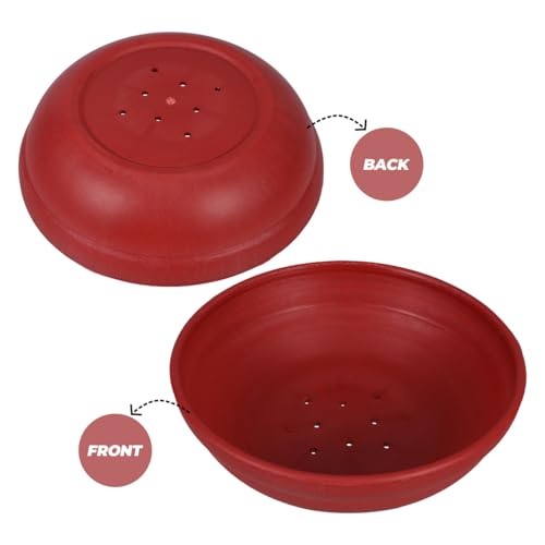 Pigeon Nest Egg Basin 9.25X9.25X2.67In Reusable Plastic Bird Nesting Bowl for Small Pet Birds Hatching Incubation and Breeding