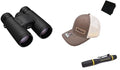 Nikon Monarch M5 Binocular Kit | 8x42 Binoculars with Brown Hat, Lens Pen & Gritr Microfiber | Waterproof Fogproof High-Resolution Optics for Birdwatching, Wildlife & Outdoor Adventures - size: 8x42 + Brown Hat + Lens Pen + Gritr Microfibre