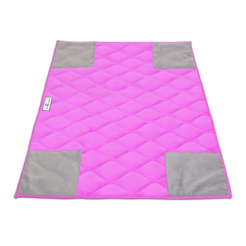 Paw Inspired PopCorner Washable Fleece Cage Liners, C&C 2x3, Pink | Reinforced Corners, Super Absorbent Mat, Bedding, Waterproof Bottom, Guinea Pigs, Ferrets, Rabbits, Hamsters, Small Animals - color: Pink, size: C&C 2X3