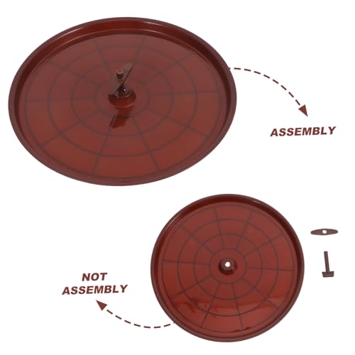 Toyvian Bird Cage Bottom Tray Replacement Waterproof Bird Toilet Pan for Parrots Non-Leak Poop Holder Easy to Clean - color: Coffee