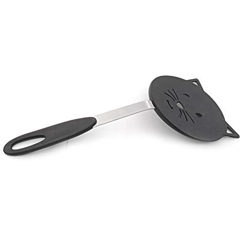 Spatulas for Nonstick Cookware,Nylon Turner Non Scratch Spatulas,Kitchen Utensils Cute Cat Shape Heat Resistant Wok Spatula for Cooking,Fish, Eggs, Pancakes, Fried Rice