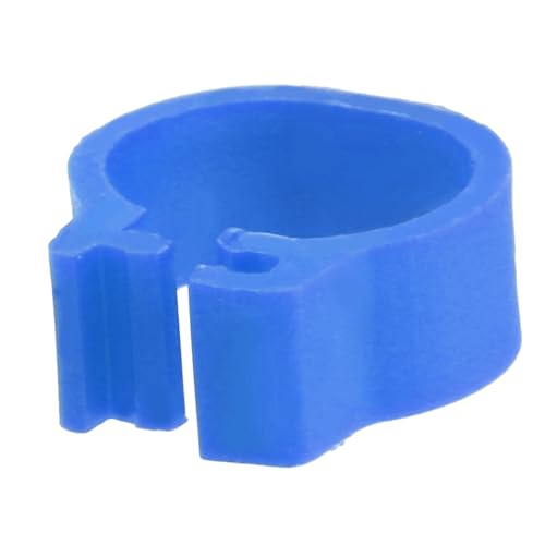 Chicken Identification Band, Plastic Poultry Rings, Poultry Identification Bands for Quail, Dove, Finch and Small Poultry(Dark Blue) - color: Dark Blue
