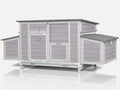 Chicken Coop Large Expandable Chicken House for Outdoor with Two Nesting Box, Leakproof Pull-on Tray and UV-Resistant Roof Panel