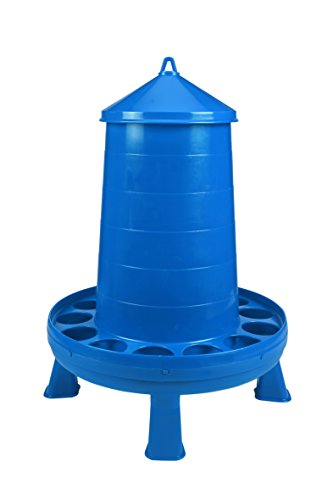 Double-Tuf® Poultry Feeder with Legs | Durable Feeding Container | Carrying Handle for Chickens & Birds | Chicken Feeder | 35 Lbs - size: 35 lbs