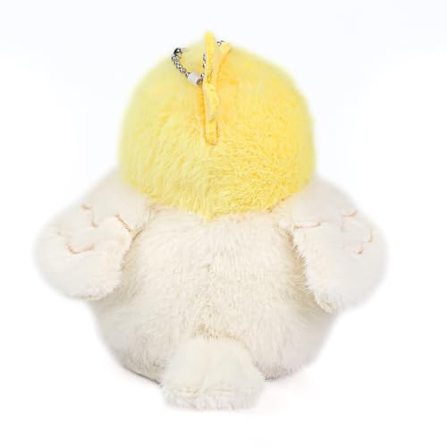 4.7 inches Cockatiel Plush Realistic Yellow Bird Stuffed Animal Cute Plush Toy Bird Bag Pendant Christmas Birthday Valentine's Day Gift for Friends Kids - color: Cockatiel