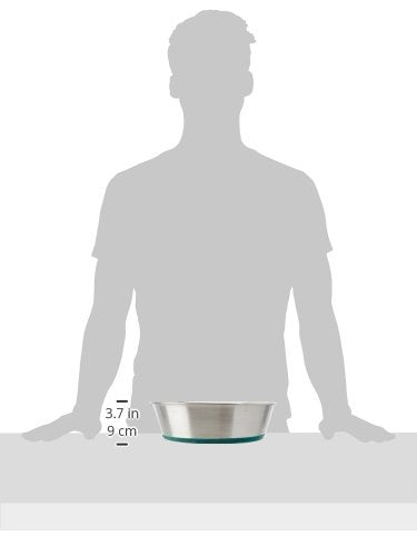 Van Ness Pets Large Stainless Steel Dog Bowl, 96 OZ, Natural - size: 96 oz