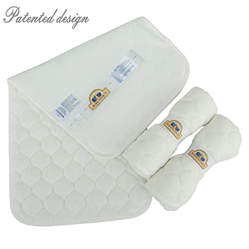 BlueSnail Quilted Thicker Waterproof Changing Pad Liners,3 Count(Snow White 13” x 27”) - color: Snow White (13” X 27”)