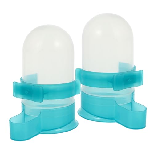 Kisangel 2 Pack Pigeon Water Feeder Automatic Drinking Bowls for Cage Removable Bird Water Dispenser for Parrots Doves and Other Birds 6.10 X 3.14 X 3.14 in