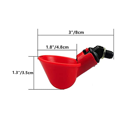 DoubleWood 36Pack Fully Automatic Poultry Drinking Machine Chicken Drinking Cup, Chicken Drinking Watering Cups/Poultry Drinking Machine (36)