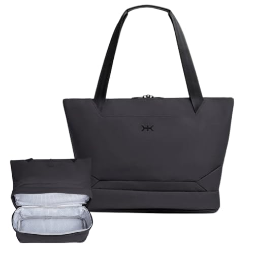 Knack Expandable Laptop Tote Midnight Black | Expands from 18L to 26L to organize whatever your day requires. - color: Midnight Black, style: Laptop Tote