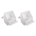 2Pcs Small Bird Slot Feeder No Mess Parakeet Cage Hanging Feeder Plastic Food & Water Dispenser Bowl