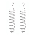 2Pcs Bird Foraging Toy, Steel Holder for Bird Cage Accessories Hanging Fruit Vegetable Feeder for Parrot Cage Parakeet - size: Two