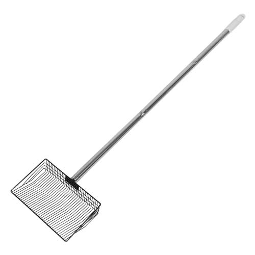 Coop Chicken Scooper Handle Metal Litter Scoop for Waste Removal Goat Stalls and Cattle Pens Agricultural Cleaning Tool for Easy Sifting and Manure Management