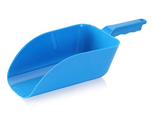 New Star Foodservice Commercial Grade Polycarbonate Plastic Utility Ice Scoop, Blue, 64 oz - color: Blue, size: 64 oz.