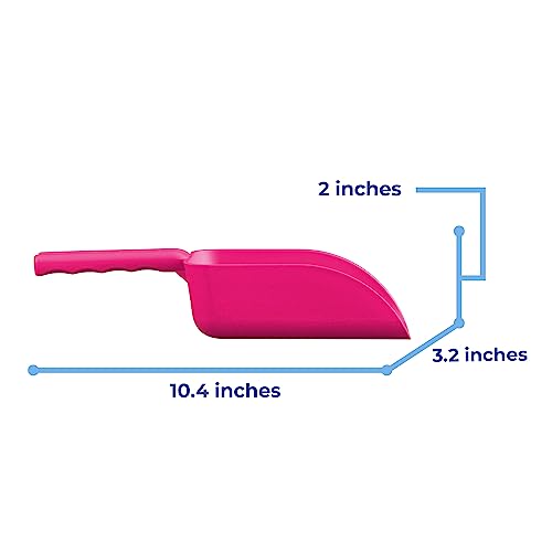 Vikan Remco 63001 Color-Coded Plastic Hand Scoop - BPA-Free Food-Safe Kitchen Utensils, Restaurant and Food Service Supplies, 16 oz, Pink - color: Pink, size: 16 ounces