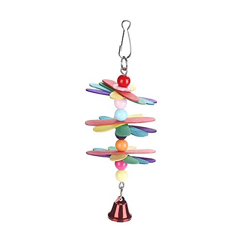 Birds Swing Toys, Hanging Parrot Chewing Toy Bird Bells Toy for Birds Parakeet Cockatiel Bird Lover Chewing Grind Teeth Pet Cage Supplies