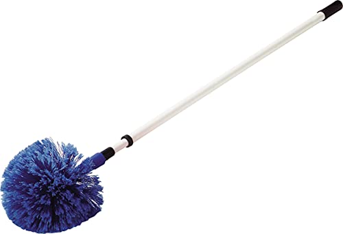 Sparta Round Duster Head, Soft Flagged Bristles, 9 Inch, Blue | Flo-Pac, Electrostatic Bristles, Ceilings and Corners, Handle Sold Separately, BPA Free