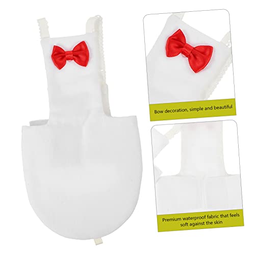 Yardwe Bird Diaper Flight Suit for Parrots Breathable Bird Clothes Bow Design XL for Outdoor Use Diaper for Cockatiels and Parakeets - size: 20x11cm