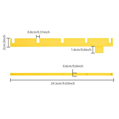 2-Pack Egg Turner Support Bars for Maticoopx 30 Incubator,Holds 5 Baskets Automatic Egg Roller (Yellow) - color: Yellow