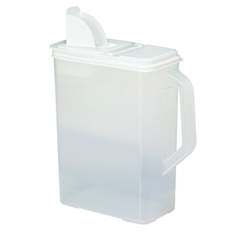 Buddeez Pet Food Storage Containers - 2 Count Bird Seed Dispenser with Pour Tight Lids and Easy Pour Spouts, 8 Qt and 3.5 Qt, Bird Seed Storage for Small and Large Feed, BPA Free