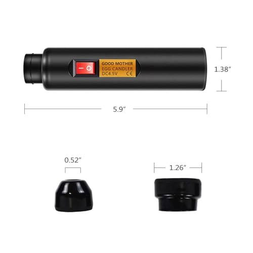 Bright Cool LED Light Egg Candler Tester Incubator for Chickens Ducks Birds Eggs - Powered by Power Cable Only