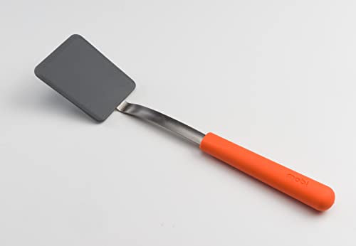 Mobi Flexible Silicone/Stainless Steel Dessert Turner/Spatula … | Slim flexible silicone head lifts brownies, cakes, and delicate desserts; 18/10 stainless steel shank with TPR grip handle. - size: Dessert