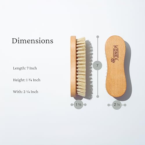Konex Heavy-Duty Peanut-Shaped Brush 2-Pack, Durable and Long-Lasting Design for Tough Surfaces, Home and Industrial Use