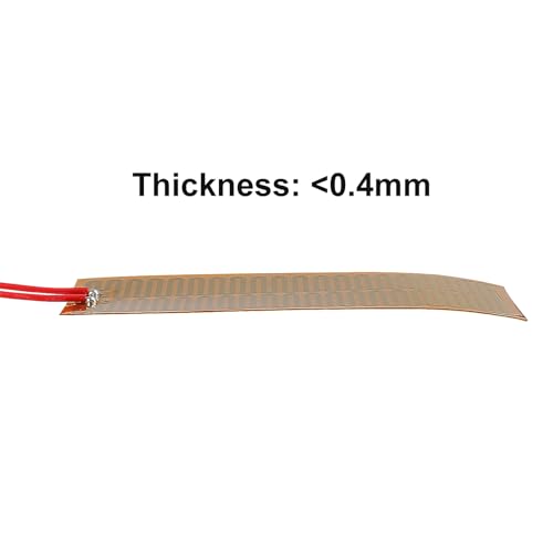 6pcs 45mmx100mm Film Heater Plate Adhesive Pad, PI Heating Elements Film 24V 30W Strip Heater Adhesive Polyimide Heater Plate - size: 45mmx100mm