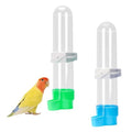 2 PCS Bird Waterer Feeder Automatic Bird Feeder Water Dispenser Hanging Feeding Water Bottles Bird Drinkers for Parrot Budgies Parakeet Cockatiels