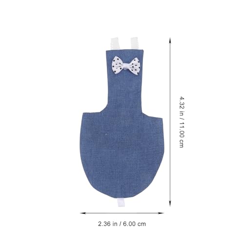 Parrot Flight Suit Diaper Adjustable Fabric Bird Apparel Small Denim Soft Breathable Pet Bird Suit for Flying and Travel