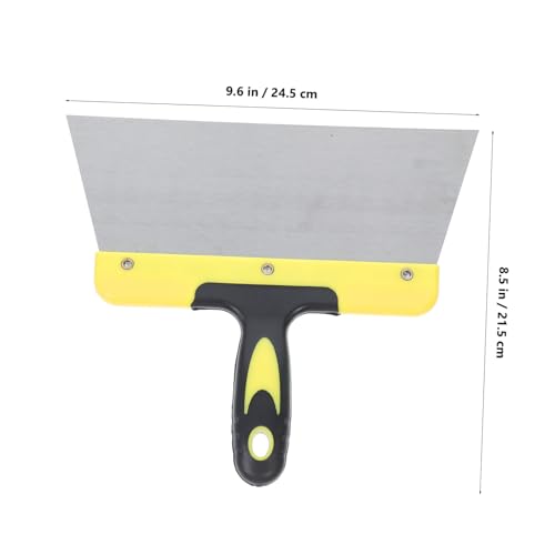 TOYANDONA Large Stainless Steel Bird Droppings Scraper Tool Durable Bird Poop Cleaner with Ergonomic Handle for Bird Cage Cleaning and Maintenance