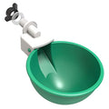 Large Chicken Waterer Cups, Heavy Duty Auto Poultry Water Cups -2Pack Green - color: Green, size: Pack of 2
